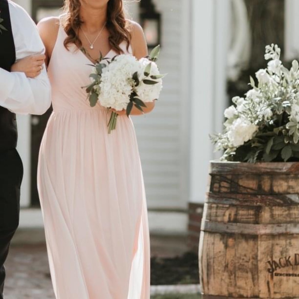 BRIDESMAID/FORMAL DRESS | BILL LEVKOFF | PETAL PINK | SIZE 6